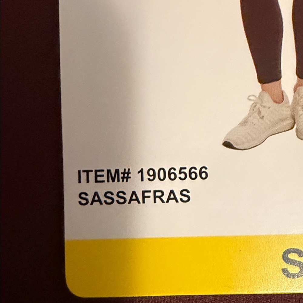 Danskin- deep burgundy-purple (sassafras)High-Waist Stretch Leggings - Picture 8 of 9